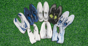 Running shoe rotation guide