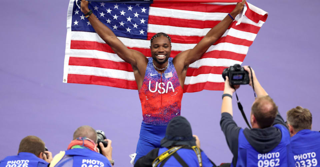 Noah Lyles Wins Olympic 100m