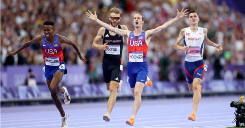 Cole Hocker Stuns the World: Wins 1500m gold Paris 2024