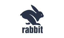 rabbit running logo